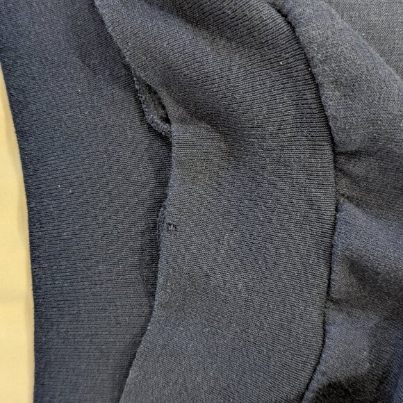 VTG Women Mc Energy Sportswear Christmas Navy Sweatshirt Sz XL Santa Rhinestone - Picture 3 of 5